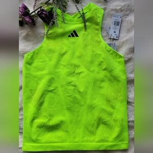 Adidas Bright Neon Lime Athletic Tank